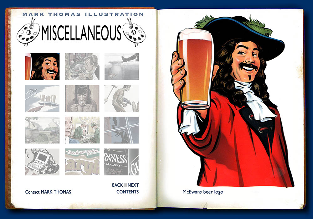 McEwans Cavalier. Illustration by Mark Thomas. Please note this is a UK based all image site