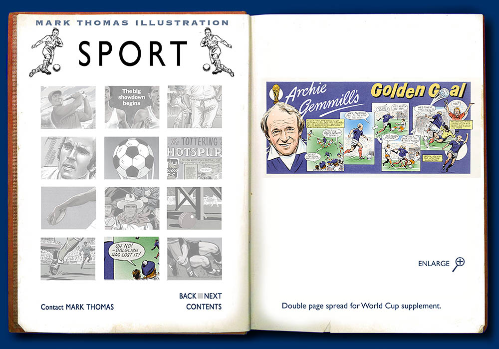  Archie Gemmill, Argentina 1978, Scotland V Holland, Dalglish, Dennis Law, Denis Law. Sports Illustration by Mark Thomas. Please note this is a UK based all image site