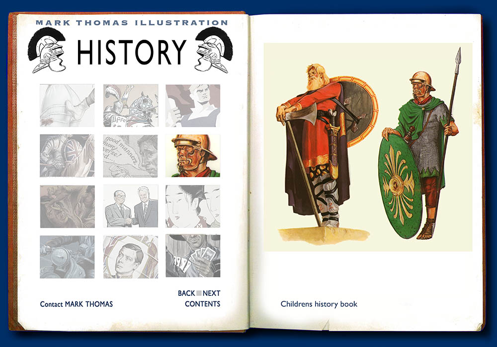 Saxon Warrior, Sheilds, Battle Axe, Lance. History Illustration by Mark Thomas. Please note this is a UK based all image site