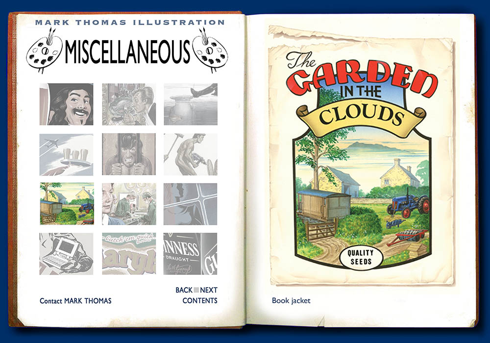 Antony Woodward, The Garden in the Clouds, Abergavenny. Illustration by Mark Thomas. Please note this is a UK based all image site