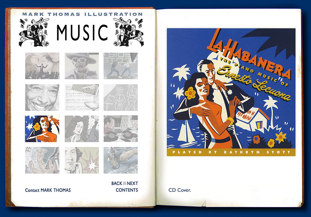 Ernesto Lecuona, La Habanera, Katheryn Stott. Music Illustration by Mark Thomas. Please note this is a UK based all image site