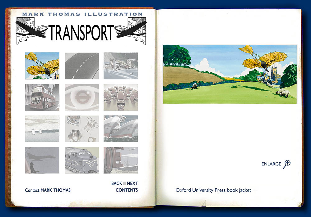  Glider, Otto Lilienthal, Sir George Cayley. Transport Illustration by Mark Thomas. Please note this is a UK based all image site