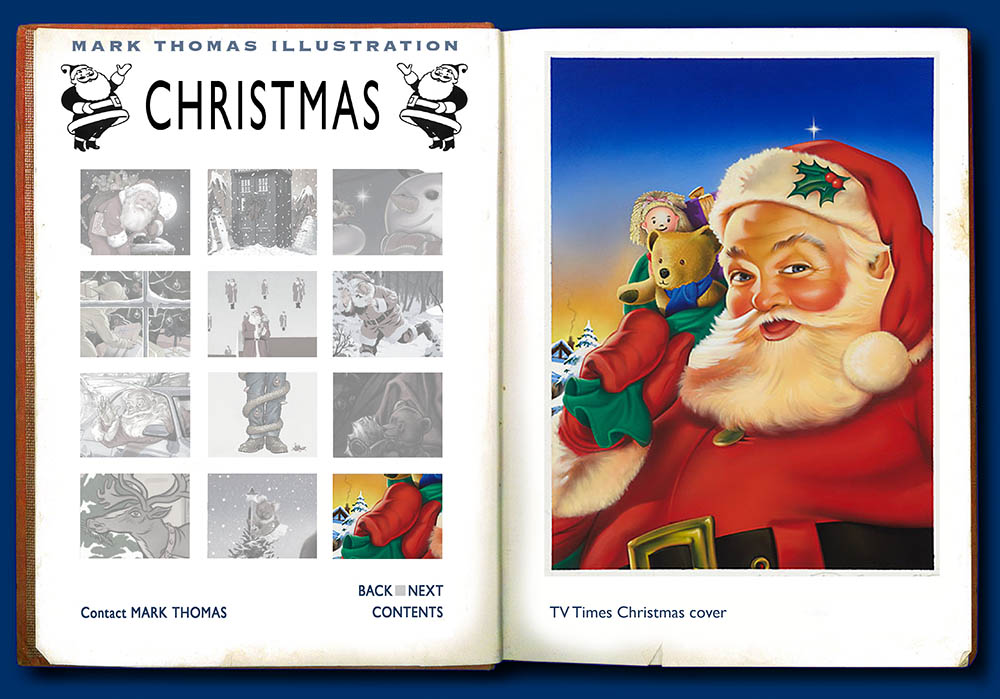 Snowman, Snow Man. Christmas illustrations by Mark Thomas. Please note this is a UK based all image site
